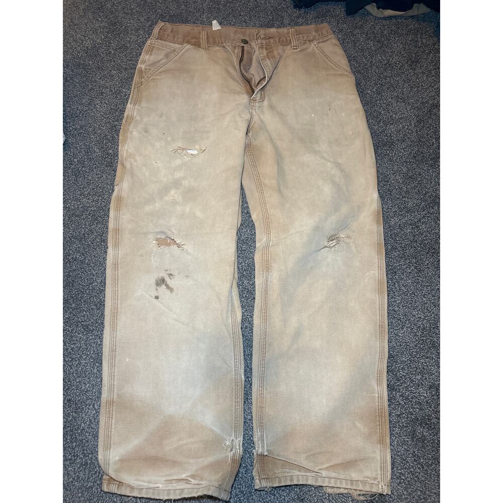 Vintage carhartt B11 Brn work pants size 34x32